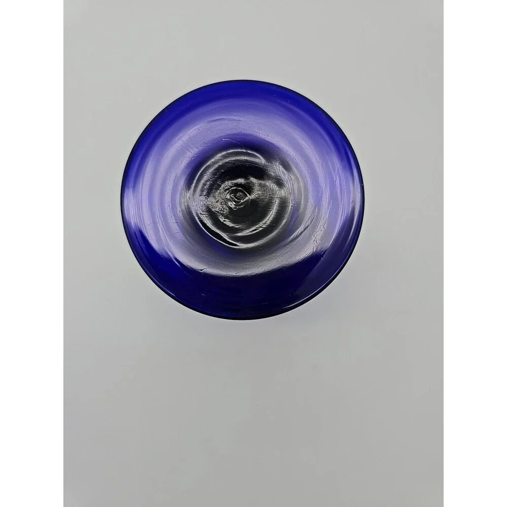 Vintage Libbey Premiere Cobalt Wine Glass 7.25